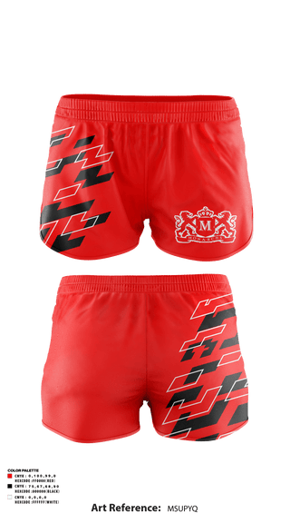 Track Shorts, Monarchs, Women's Soccer, Teamtime, Team time, sublimation, custom sports apparel, team uniforms, spirit wear, spiritwear, sports uniforms, custom shirts, team store, custom team store, fundraiser sports, apparel fundraiser