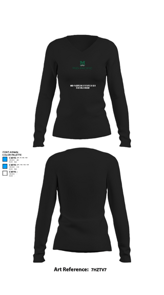 Womens Long Sleeve Vneck Shirt, Mid-Pacific Institute High School Soccer, Men's Soccer, Teamtime, Team time, sublimation, custom sports apparel, team uniforms, spirit wear, spiritwear, sports uniforms, custom shirts, team store, custom team store, fundraiser sports, apparel fundraiser
