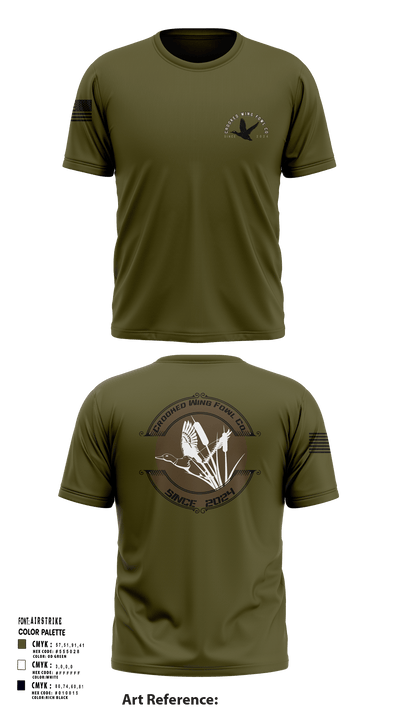 Crooked Wing Fowl Co. 60140412 Short Sleeve Performance Shirt - 101 (1)