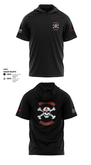 Short Sleeve Performance Shirt with hood, Eastbrook Football, Army, Teamtime, Team time, sublimation, custom sports apparel, team uniforms, spirit wear, spiritwear, sports uniforms, custom shirts, team store, custom team store, fundraiser sports, apparel fundraiser