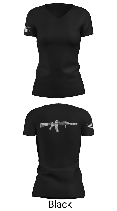Womens Short Sleeve Vneck Shirt, Tactical Miami Training, Space Force, Teamtime, Team time, sublimation, custom sports apparel, team uniforms, spirit wear, spiritwear, sports uniforms, custom shirts, team store, custom team store, fundraiser sports, apparel fundraiser