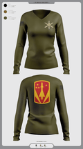 4-3 ADA 55902585 Women's Long Sleeve V-neck Shirt -1 3