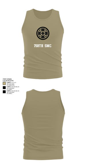 Tank Top, 758th SMC, Army, Teamtime, Team time, sublimation, custom sports apparel, team uniforms, spirit wear, spiritwear, sports uniforms, custom shirts, team store, custom team store, fundraiser sports, apparel fundraiser