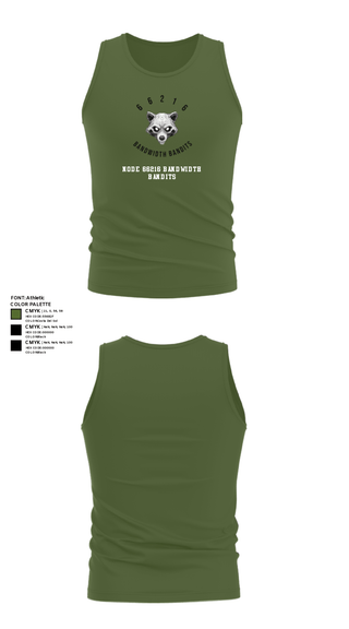Tank Top, Node 66216 Bandwidth Bandits, Army, Teamtime, Team time, sublimation, custom sports apparel, team uniforms, spirit wear, spiritwear, sports uniforms, custom shirts, team store, custom team store, fundraiser sports, apparel fundraiser