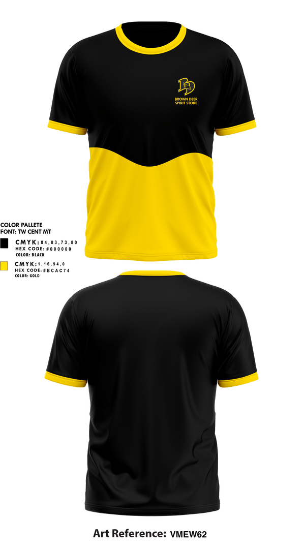Short Sleeve Performance Shirt, Brown Deer High School, Spirit Store, Teamtime, Team time, sublimation, custom sports apparel, team uniforms, spirit wear, spiritwear, sports uniforms, custom shirts, team store, custom team store, fundraiser sports, apparel fundraiser