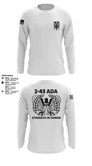 Long Sleeve Performance Polo, 2/43 ADA, Army, Teamtime, Team time, sublimation, custom sports apparel, team uniforms, spirit wear, spiritwear, sports uniforms, custom shirts, team store, custom team store, fundraiser sports, apparel fundraiser