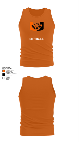 Tank Top, Uniontown High School Softball, Softball, Teamtime, Team time, sublimation, custom sports apparel, team uniforms, spirit wear, spiritwear, sports uniforms, custom shirts, team store, custom team store, fundraiser sports, apparel fundraiser