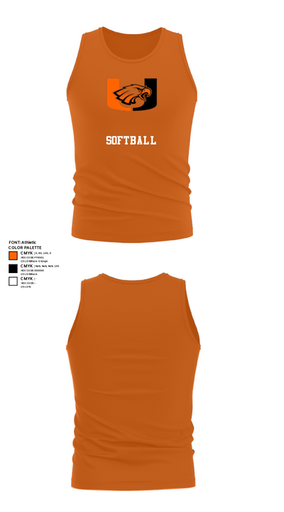 Uniontown High School Softball 76219593 Tank Top - 38