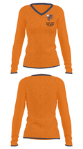 Orange County High School Lacrosse 85845369 Women's Long Sleeve V-neck Shirt - 33