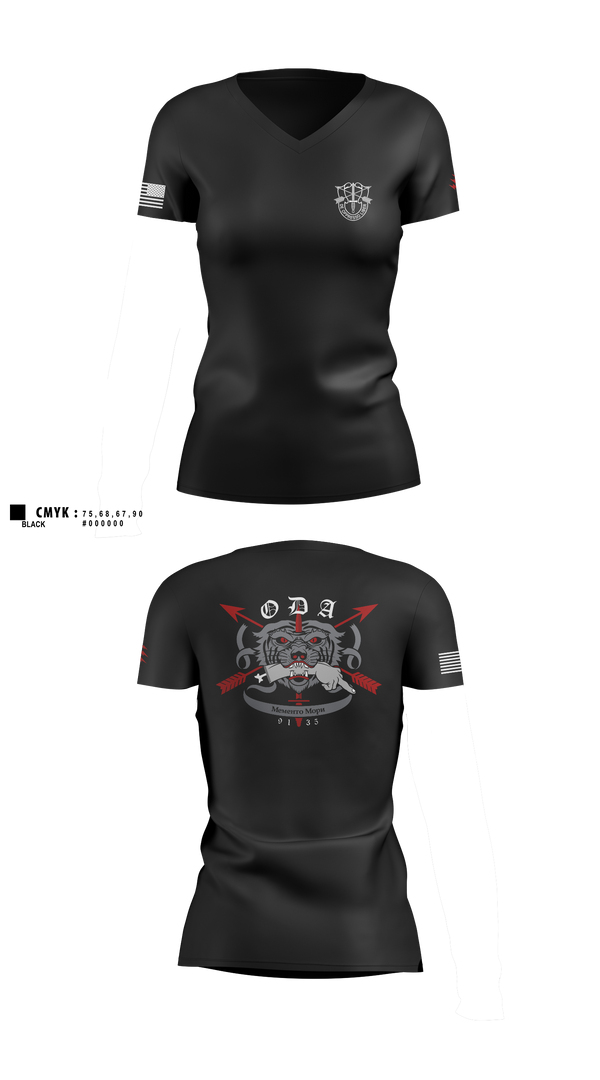 Womens Short Sleeve Vneck Shirt, 9135, National Guard, Teamtime, Team time, sublimation, custom sports apparel, team uniforms, spirit wear, spiritwear, sports uniforms, custom shirts, team store, custom team store, fundraiser sports, apparel fundraiser