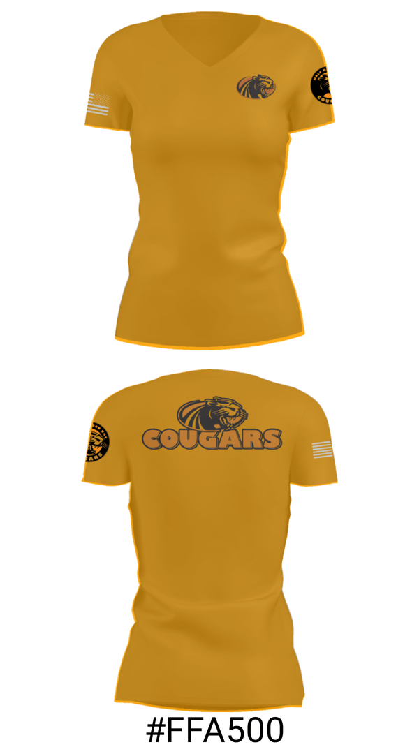 Women's Short Sleeve Vneck Shirt, Half Moon Bay High School Tennis, Tennis, Teamtime, Team time, sublimation, custom sports apparel, team uniforms, spirit wear, spiritwear, sports uniforms, custom shirts, team store, custom team store, fundraiser sports, apparel fundraiser