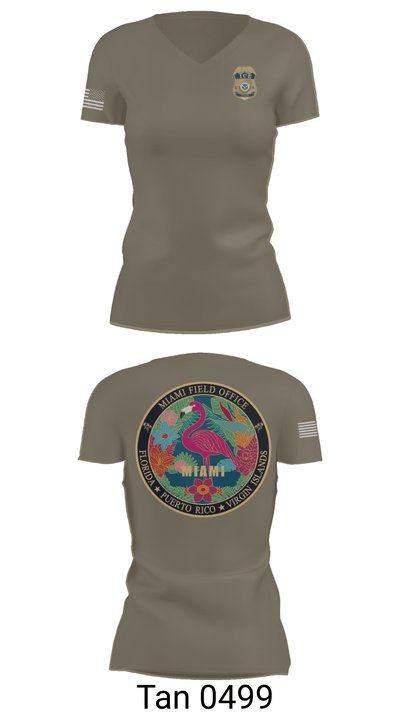 Criminal Apprehension Program 50109474 Women's Short Sleeve V-neck Shirt - 65