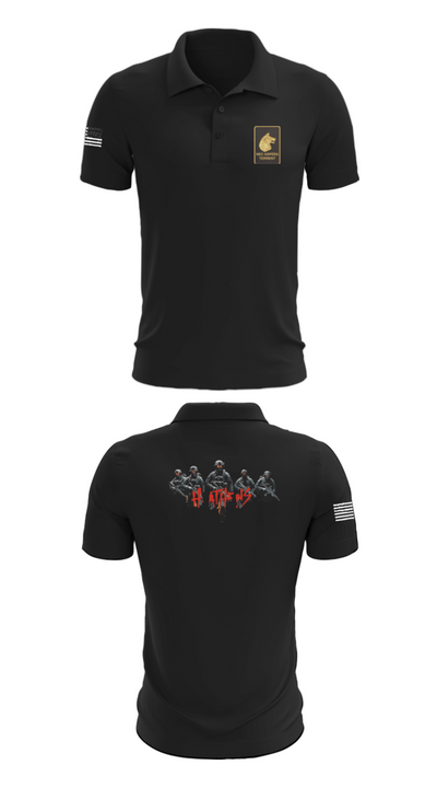 Alpha Company  2-27 48035421 Short Sleeve Performance Polo - 27