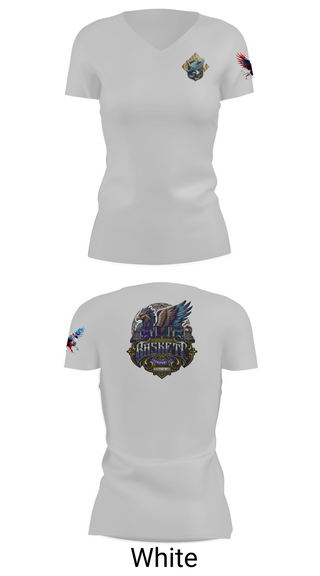 Womens Short Sleeve Vneck Shirt, Baskett Transport LLC, , Teamtime, Team time, sublimation, custom sports apparel, team uniforms, spirit wear, spiritwear, sports uniforms, custom shirts, team store, custom team store, fundraiser sports, apparel fundraiser