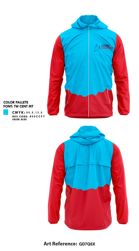Windbreaker, San Gabriel Matadors, Cross Country, Teamtime, Team time, sublimation, custom sports apparel, team uniforms, spirit wear, spiritwear, sports uniforms, custom shirts, team store, custom team store, fundraiser sports, apparel fundraiser