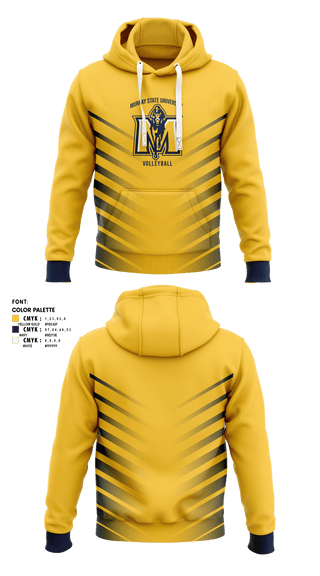 Hoodie, Murray State University Volleyball, Women's Volleyball, Teamtime, Team time, sublimation, custom sports apparel, team uniforms, spirit wear, spiritwear, sports uniforms, custom shirts, team store, custom team store, fundraiser sports, apparel fundraiser