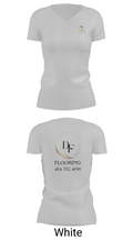 DF EXQUISITE FLOORING 12940938 Women's Short Sleeve V-neck Shirt - 19