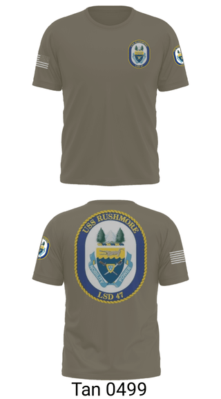 Old School Cotton Feel Shirt, USS RUSHMORE, Navy, Teamtime, Team time, sublimation, custom sports apparel, team uniforms, spirit wear, spiritwear, sports uniforms, custom shirts, team store, custom team store, fundraiser sports, apparel fundraiser