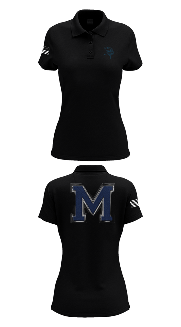 Womens Short Sleeve Performance Polo, Marysville High School Cheer, Cheer, Teamtime, Team time, sublimation, custom sports apparel, team uniforms, spirit wear, spiritwear, sports uniforms, custom shirts, team store, custom team store, fundraiser sports, apparel fundraiser