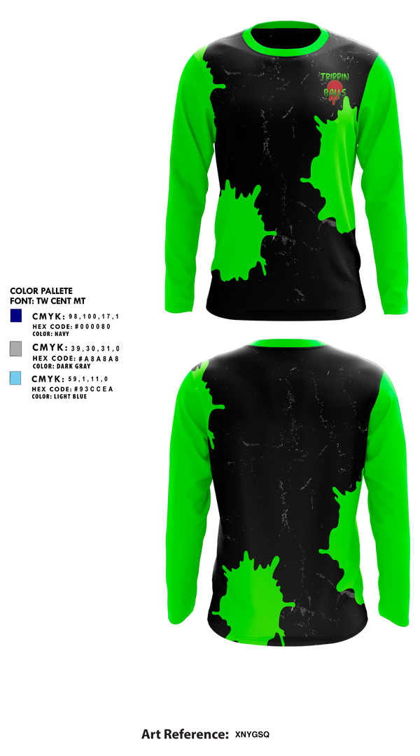 Long Sleeve Performance Shirt, Trippin Balls, Softball, Teamtime, Team time, sublimation, custom sports apparel, team uniforms, spirit wear, spiritwear, sports uniforms, custom shirts, team store, custom team store, fundraiser sports, apparel fundraiser