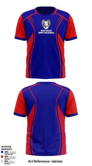 Short Sleeve Performance Shirt, Blue Valley High School Volleyball, Men's Volleyball, Teamtime, Team time, sublimation, custom sports apparel, team uniforms, spirit wear, spiritwear, sports uniforms, custom shirts, team store, custom team store, fundraiser sports, apparel fundraiser
