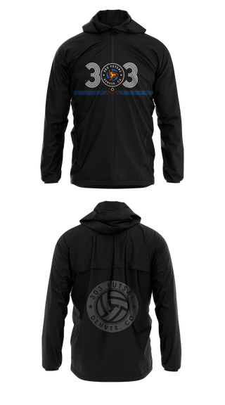 Windbreaker, 303 Futsal, Men's Soccer, Teamtime, Team time, sublimation, custom sports apparel, team uniforms, spirit wear, spiritwear, sports uniforms, custom shirts, team store, custom team store, fundraiser sports, apparel fundraiser