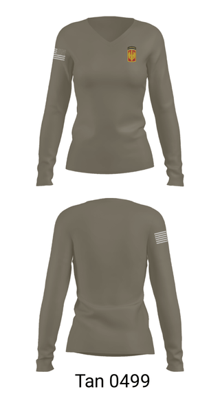 Women's Long Sleeve Vneck Shirt, 1/39th Field Artillery, Army, Teamtime, Team time, sublimation, custom sports apparel, team uniforms, spirit wear, spiritwear, sports uniforms, custom shirts, team store, custom team store, fundraiser sports, apparel fundraiser