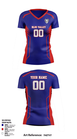 Womens Short Sleeve Vneck Shirt, Blue Valley High School Volleyball, Men's Volleyball, Teamtime, Team time, sublimation, custom sports apparel, team uniforms, spirit wear, spiritwear, sports uniforms, custom shirts, team store, custom team store, fundraiser sports, apparel fundraiser