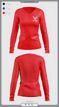 TX-794 72753245 Women's Long Sleeve V-neck Shirt - 3
