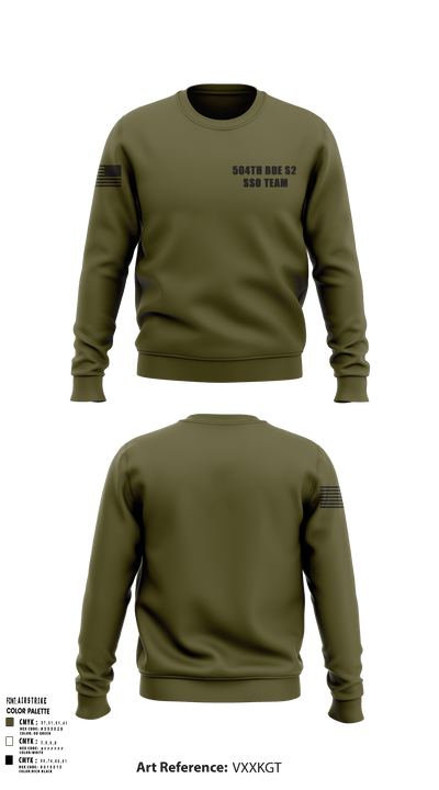504th BDE S2 SSO Team 19347598 Crew Neck Sweatshirt - 118
