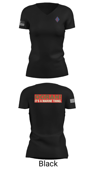Women's Short Sleeve Vneck Shirt, 1st Marine Regiment, Marines, Teamtime, Team time, sublimation, custom sports apparel, team uniforms, spirit wear, spiritwear, sports uniforms, custom shirts, team store, custom team store, fundraiser sports, apparel fundraiser