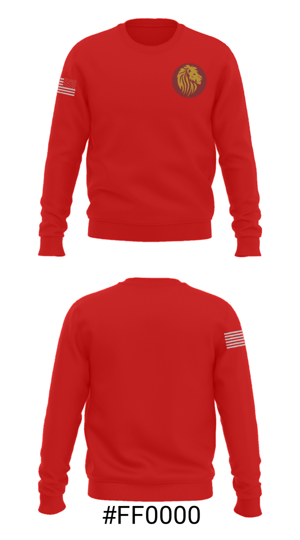Crew Neck Sweatshirt, East Richland Christian School Track, Track & Field, Teamtime, Team time, sublimation, custom sports apparel, team uniforms, spirit wear, spiritwear, sports uniforms, custom shirts, team store, custom team store, fundraiser sports, apparel fundraiser