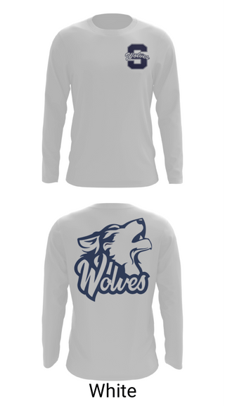 Long Sleeve Performance Shirt, Shawnee Middle School Cheer, Cheer, Teamtime, Team time, sublimation, custom sports apparel, team uniforms, spirit wear, spiritwear, sports uniforms, custom shirts, team store, custom team store, fundraiser sports, apparel fundraiser