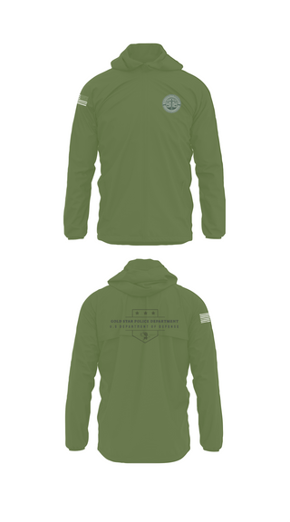 Windbreaker, GOLD STAR POLICE DEPARTMENT, , Teamtime, Team time, sublimation, custom sports apparel, team uniforms, spirit wear, spiritwear, sports uniforms, custom shirts, team store, custom team store, fundraiser sports, apparel fundraiser