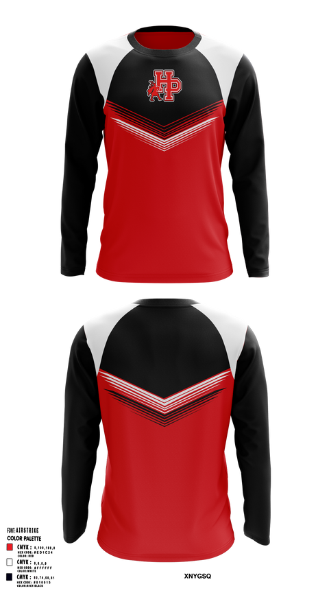 Long Sleeve Performance Shirt, Highland Park Senior High School Gymnastics, Spirit Store, Teamtime, Team time, sublimation, custom sports apparel, team uniforms, spirit wear, spiritwear, sports uniforms, custom shirts, team store, custom team store, fundraiser sports, apparel fundraiser