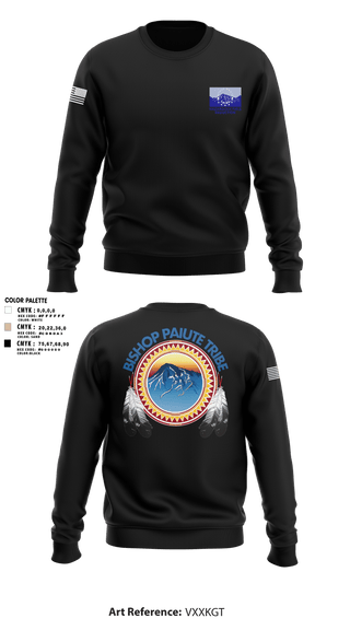Crew Neck Sweatshirt, Bishop Paiute EMO/ Hazardous Fiels Reduction, Fire Department, Teamtime, Team time, sublimation, custom sports apparel, team uniforms, spirit wear, spiritwear, sports uniforms, custom shirts, team store, custom team store, fundraiser sports, apparel fundraiser