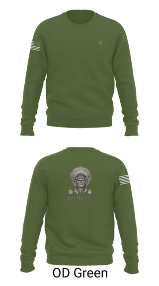 Crew Neck Sweatshirt, 1/149th BCO INF REG 3rd PLT, Army, Teamtime, Team time, sublimation, custom sports apparel, team uniforms, spirit wear, spiritwear, sports uniforms, custom shirts, team store, custom team store, fundraiser sports, apparel fundraiser