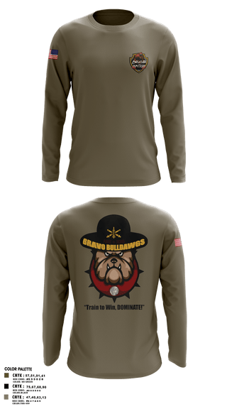 Long Sleeve Performance Shirt, Bravo Bulldawgs 3-6 ADARBulldawgs Battery, Army, Teamtime, Team time, sublimation, custom sports apparel, team uniforms, spirit wear, spiritwear, sports uniforms, custom shirts, team store, custom team store, fundraiser sports, apparel fundraiser