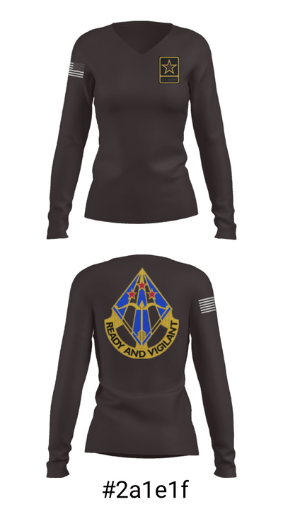Air defense 55957656 Women's Long Sleeve V-neck Shirt - 9