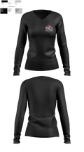 Lawrence Road Middle School 96627466 Women's Long Sleeve V-neck Shirt - 2