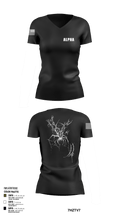 Alpha 373240 Women's Short Sleeve V-neck Shirt - 128
