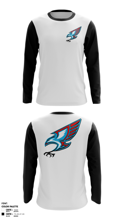 Piute High School Wrestling 66905850 Long Sleeve Performance Shirt - 41