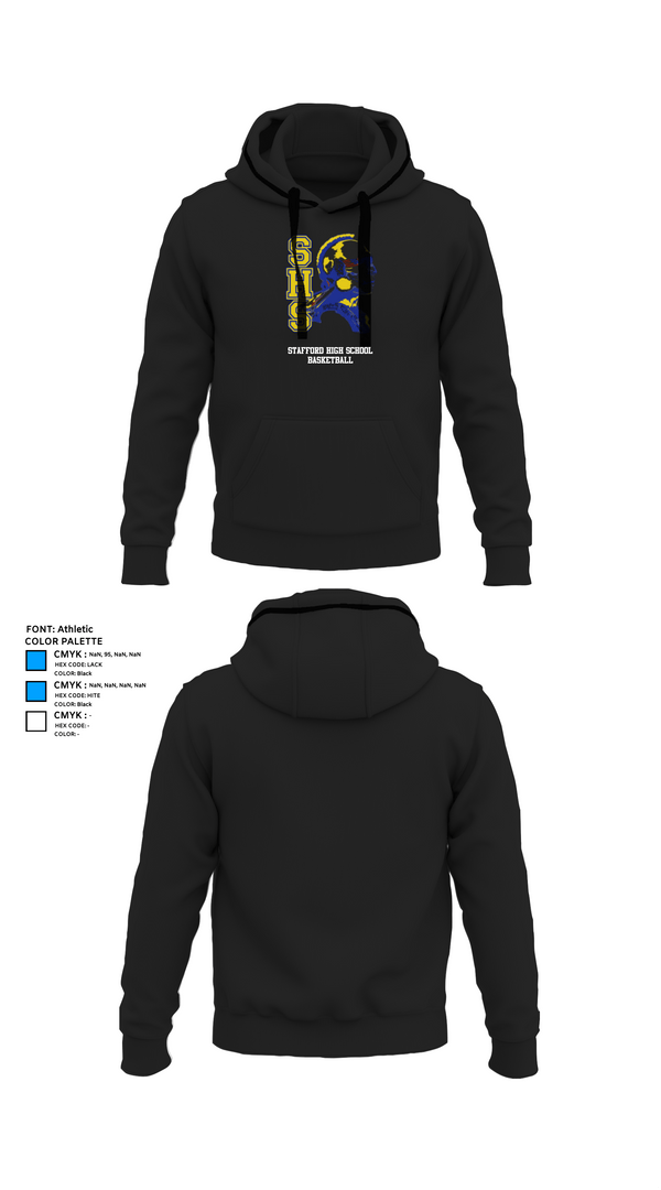 Hoodie, Stafford High School Basketball, Women's Basketball, Teamtime, Team time, sublimation, custom sports apparel, team uniforms, spirit wear, spiritwear, sports uniforms, custom shirts, team store, custom team store, fundraiser sports, apparel fundraiser