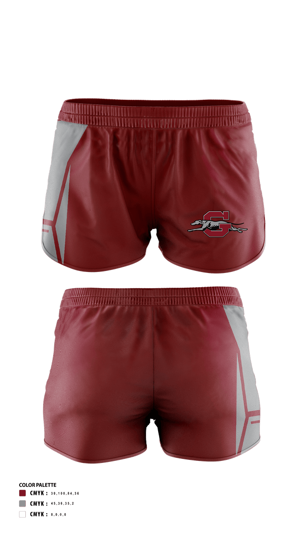 Womens Shorts, Grandview High School Cross Country, Cross Country, Teamtime, Team time, sublimation, custom sports apparel, team uniforms, spirit wear, spiritwear, sports uniforms, custom shirts, team store, custom team store, fundraiser sports, apparel fundraiser