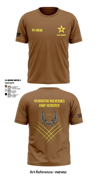 Short Sleeve Performance Shirt, Wilmington Army Recruiting Station, Army, Teamtime, Team time, sublimation, custom sports apparel, team uniforms, spirit wear, spiritwear, sports uniforms, custom shirts, team store, custom team store, fundraiser sports, apparel fundraiser