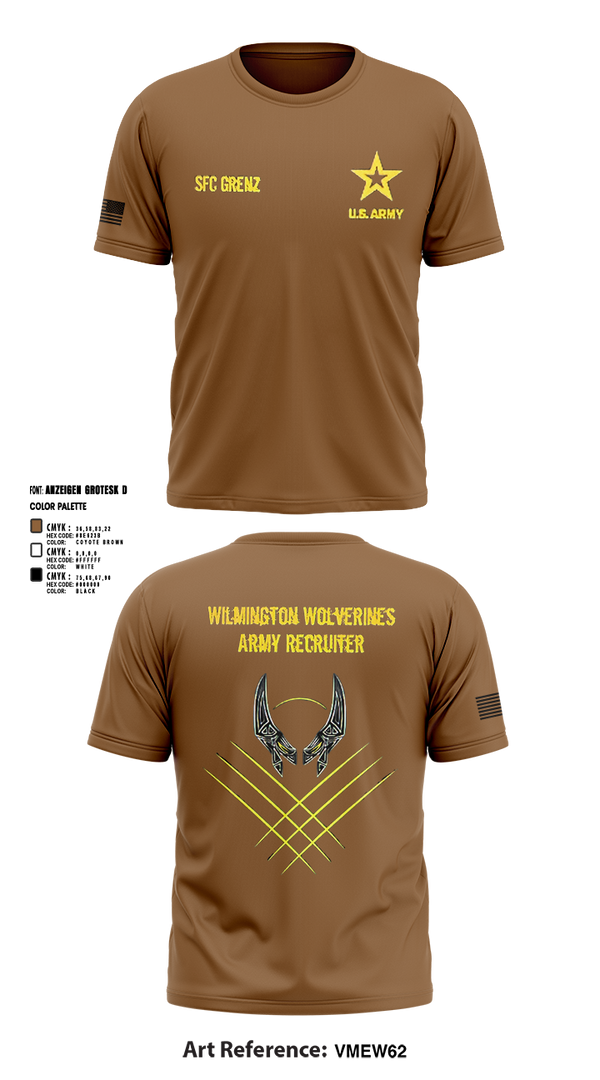 Short Sleeve Performance Shirt, Wilmington Army Recruiting Station, Army, Teamtime, Team time, sublimation, custom sports apparel, team uniforms, spirit wear, spiritwear, sports uniforms, custom shirts, team store, custom team store, fundraiser sports, apparel fundraiser