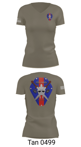 Womens Short Sleeve Vneck Shirt, OST COLUMBUS, OH, Marines, Teamtime, Team time, sublimation, custom sports apparel, team uniforms, spirit wear, spiritwear, sports uniforms, custom shirts, team store, custom team store, fundraiser sports, apparel fundraiser