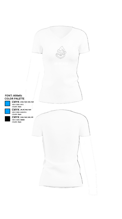 Grinches 25708713 Women's Short Sleeve V-neck Shirt - 18
