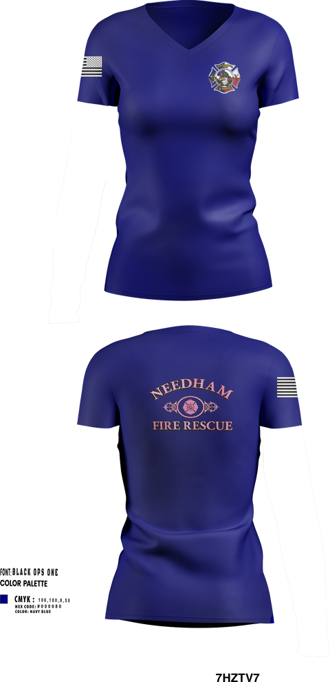 Womens Short Sleeve Vneck Shirt, MCESD4, Fire Department, Teamtime, Team time, sublimation, custom sports apparel, team uniforms, spirit wear, spiritwear, sports uniforms, custom shirts, team store, custom team store, fundraiser sports, apparel fundraiser