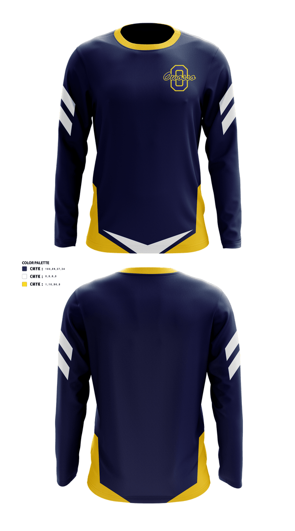 Long Sleeve Performance Shirt, Owosso High School Golf, Golf, Teamtime, Team time, sublimation, custom sports apparel, team uniforms, spirit wear, spiritwear, sports uniforms, custom shirts, team store, custom team store, fundraiser sports, apparel fundraiser